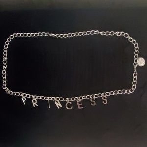 Silvertone Metal Chain belt